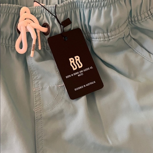 Bondi Beamer's Women's Athletic Beach Light Blue Shorts, Size 10 - Picture 3 of 5